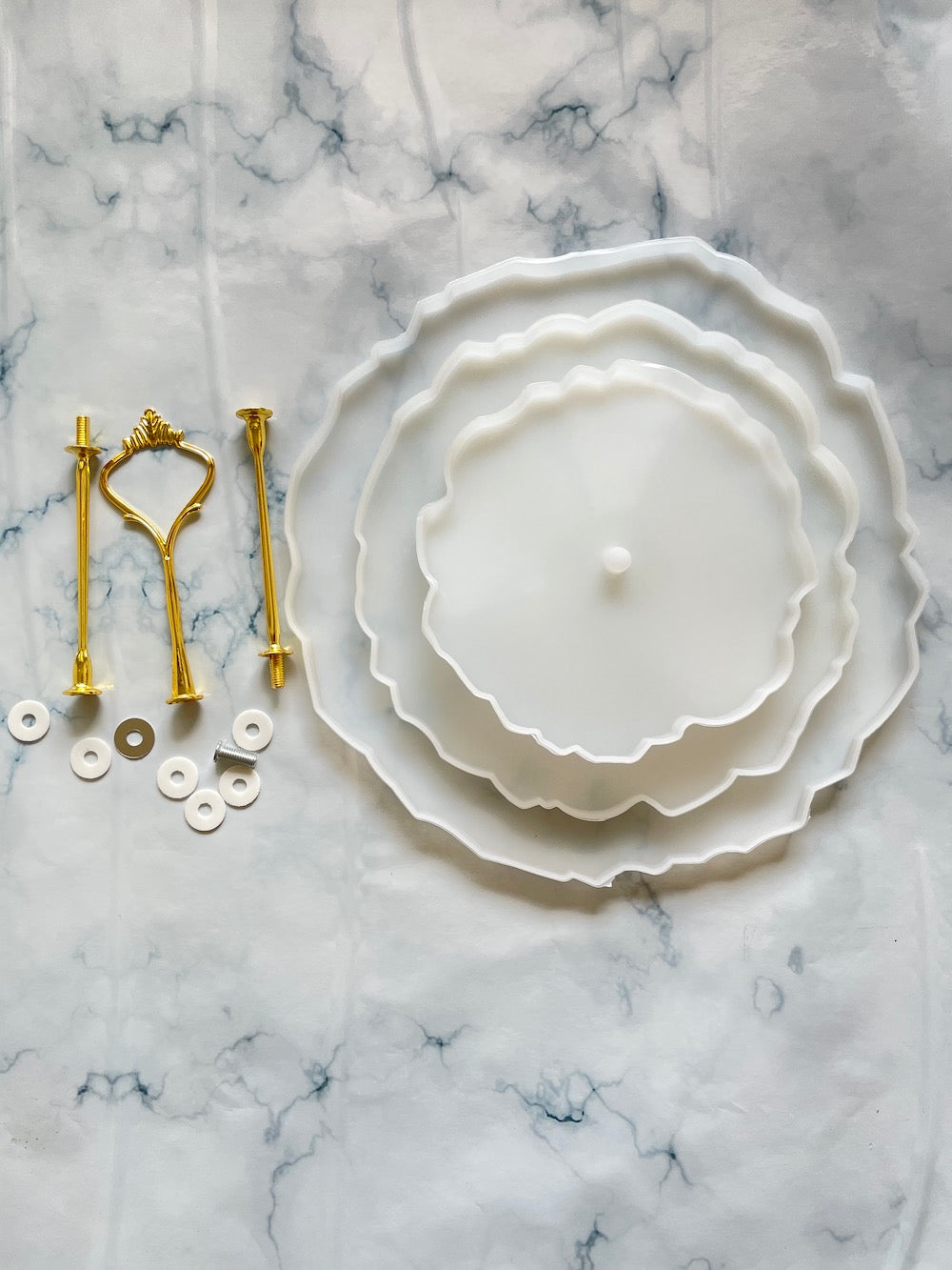 3 tier Cake Stand Mould with fittings
