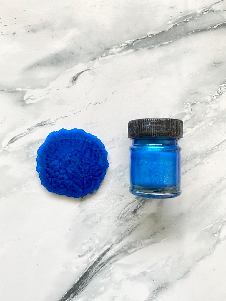 Paste pearl pigment blue