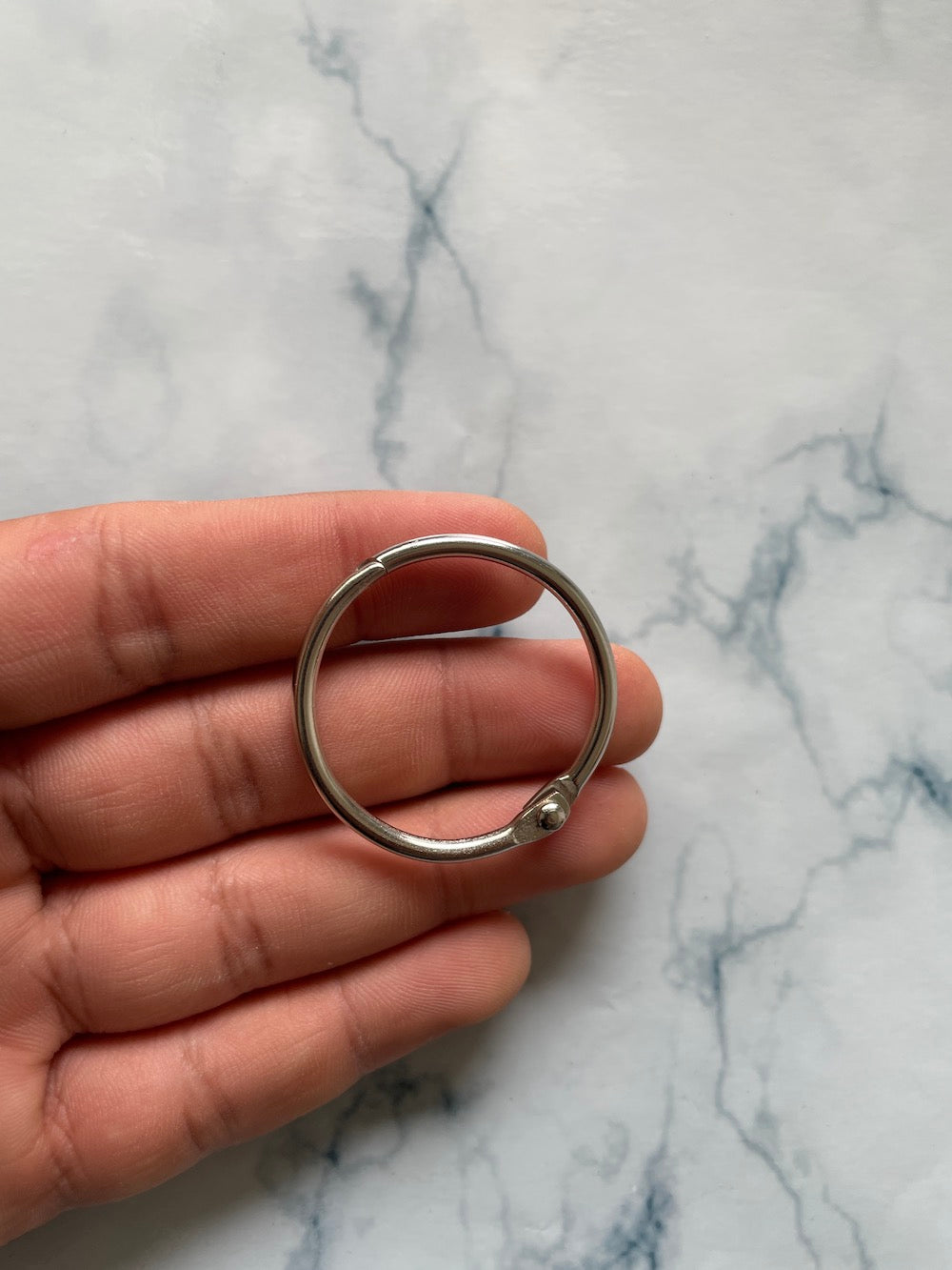 Book rings silver 35mm